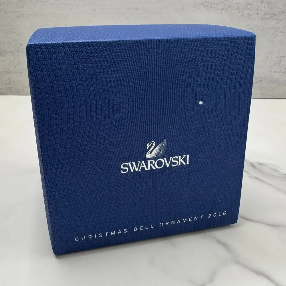 Swarovski | 2016 Glass Christmas Bell Ornament